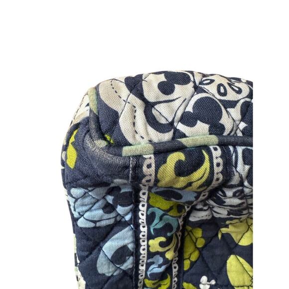 RARE Vera Bradley Disney Parks Hidden Mickey Quilted Crossbody Bag Floral Blue - Picture 2 of 13